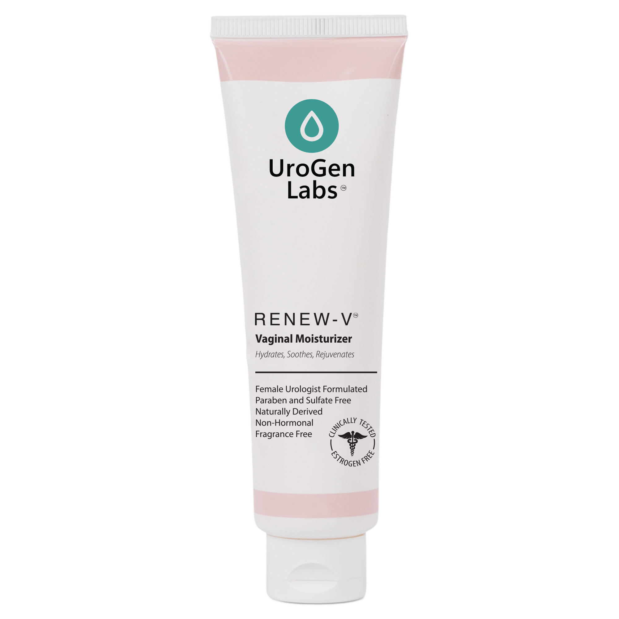 A tube of Renew-V Vaginal Moisturizer.