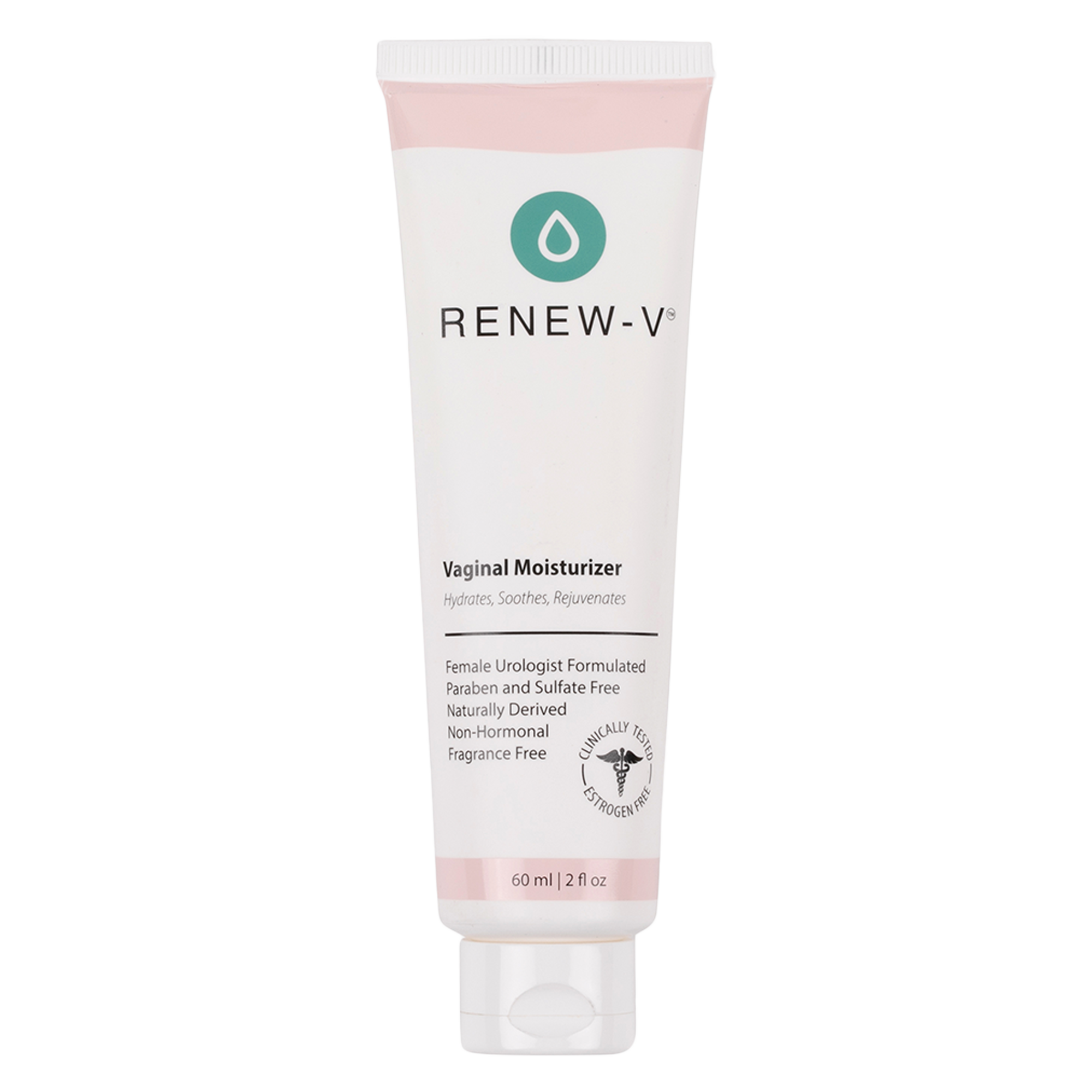 A tube of Renew-V Vaginal Moisturizer.